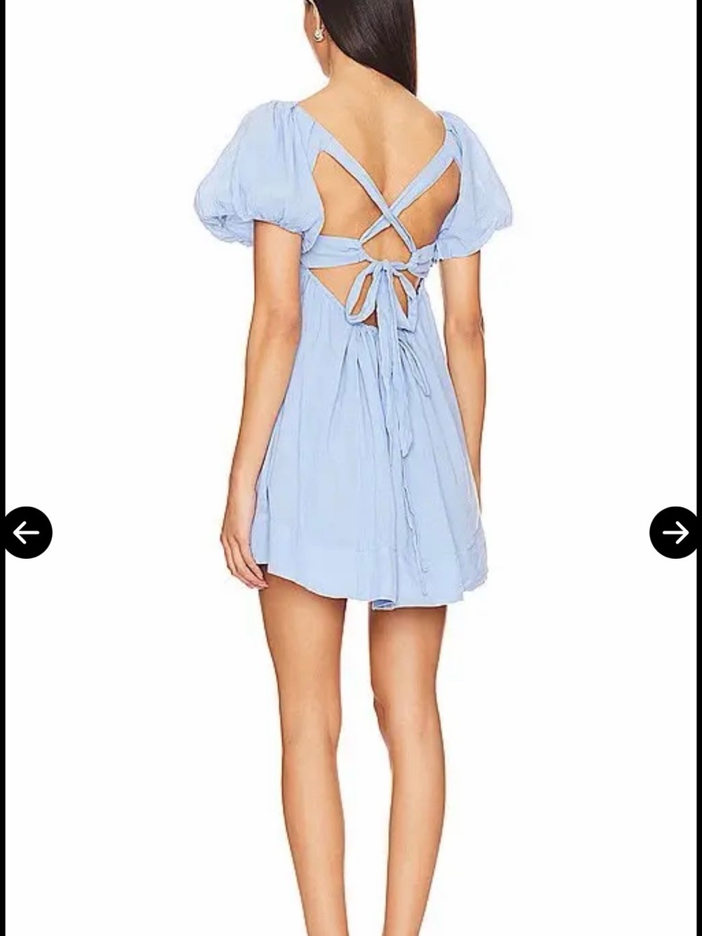 Free People Mini Dress in Blue Bell